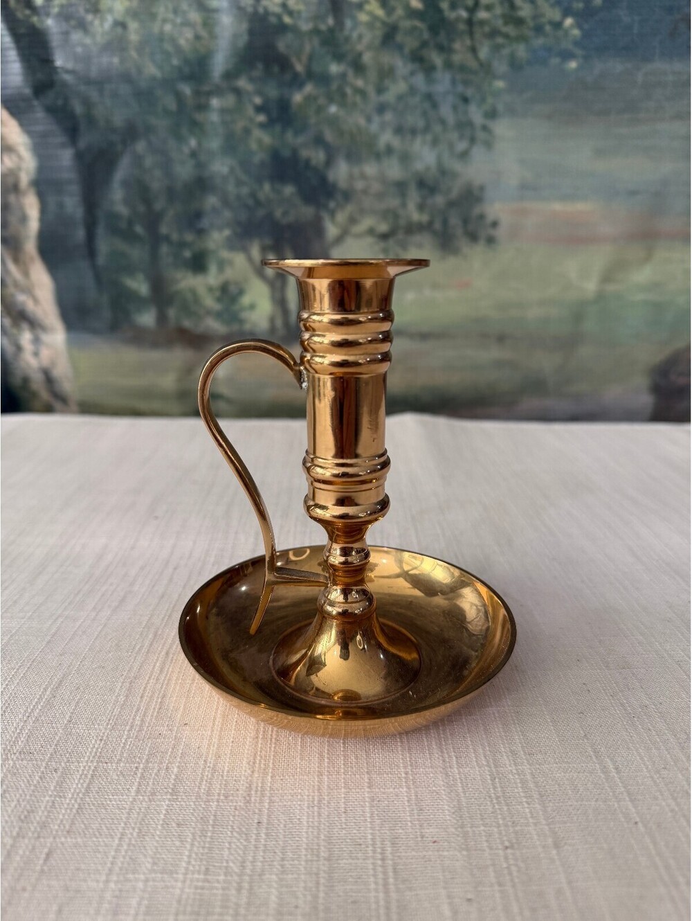 Brass Chamberstick Candle Holder